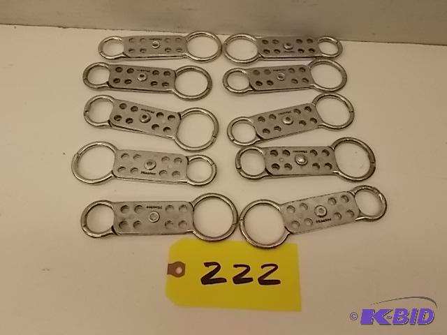 lot 222 image: (10) Master Locks Lock Out Brackets, New...