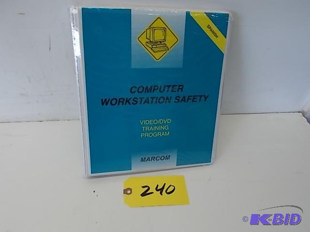lot 240 image: Marcom Computer Workstation Safety Video  DV...