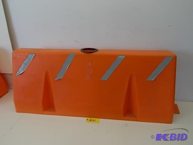 lot 251 image: (3) Orange Poly Cade Interlocking Units, 5 x...