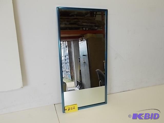lot 252 image: Bradley 18" x 36" Channel Frame Mir...