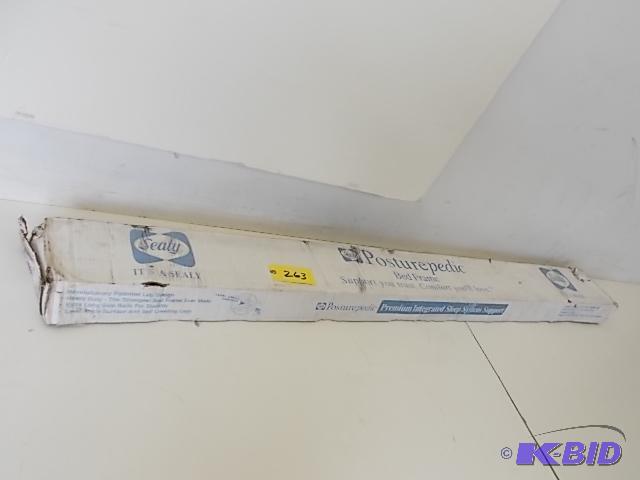 lot 263 image: Sealy Posturepedic Queen Size Bed Frame, New...