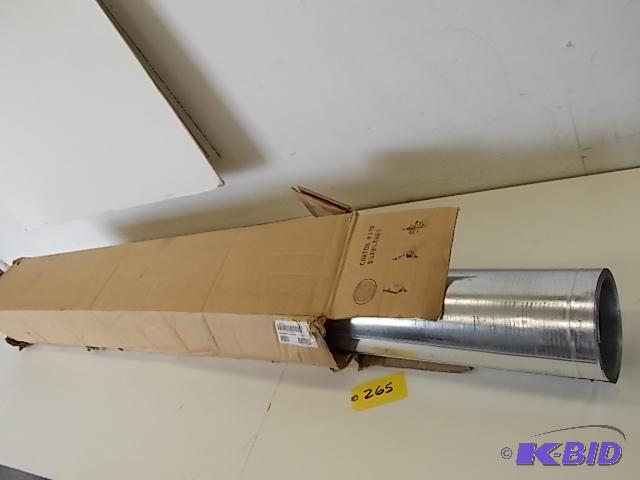 lot 265 image: 5 pcs. Stove Pipe, 6" x 5, 26 ga. Galva...