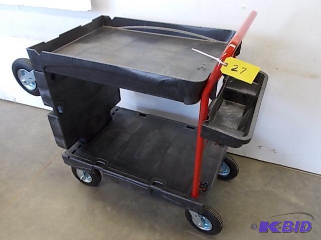 lot 27 image: Rubbermaid Model 4AAN5 Convertible Platform C...