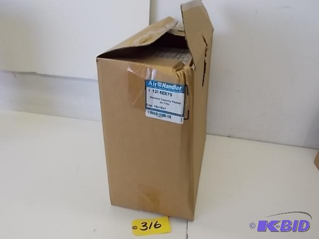 lot 316 image: (12) Air Filters, 18 x 18 x 1, New...