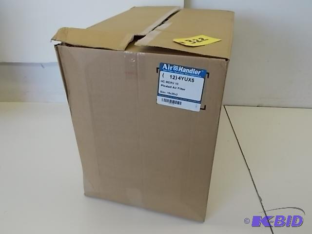 lot 322 image: (12) Air Filters, 16 x 20 x 2, New...