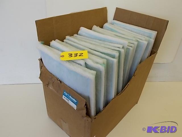 lot 332 image: (24) Ring Panel Air Filters, 12 x 24, New...