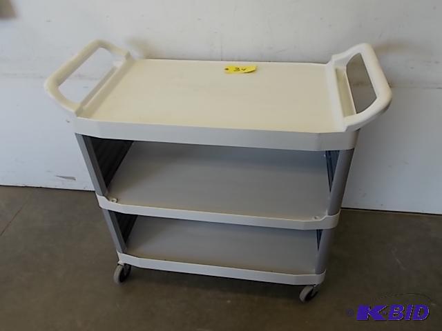 lot 34 image: Rubbermaid X-Tra Utility Cart, 20 x 36, New...