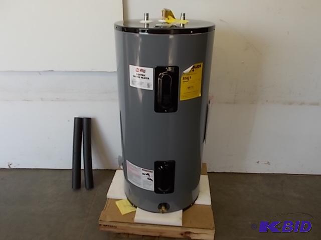 lot 7 image: Rheem Ruud 40 Gallon Electric Water Heater, M...