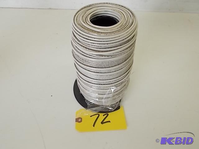 lot 72 image: Spool of Wire, 10 ga. Solid Copper x 500, Wh...