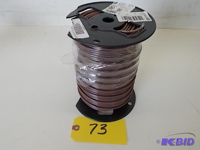 lot 73 image: Spool of Wire, 10 ga. Solid Copper x 500, Br...