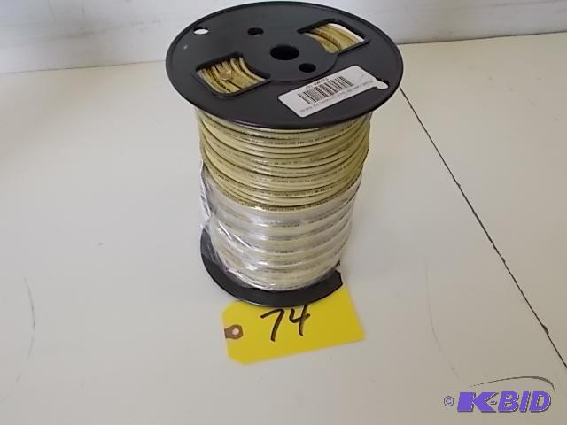 lot 74 image: Spool of Wire, 10 ga. Solid Copper x 500, Ye...