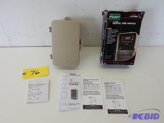 lot 76 image: Tork 24 Hour Digital Timer, Model E101P13, In...