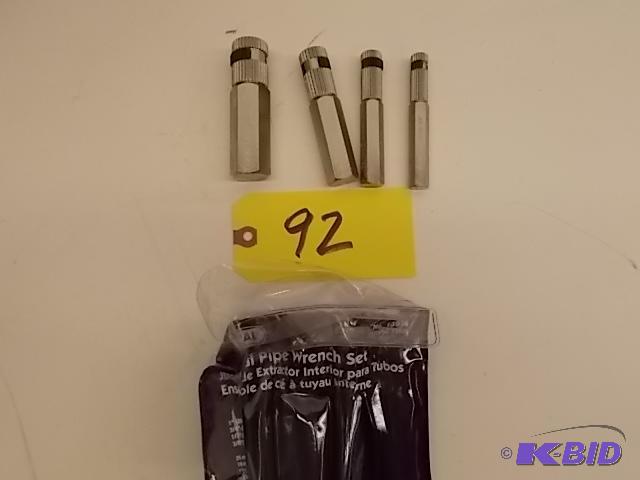 lot 92 image: General Internal Pipe Wrench Set, 38" -...