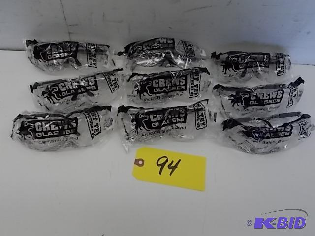 lot 94 image: (6) Crews Glasses Safety Glasses, New...