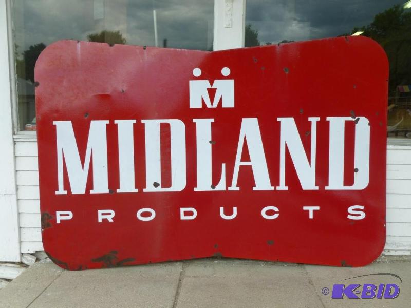 lot 1 image: Large Vintage Midland Products Double Sided P...