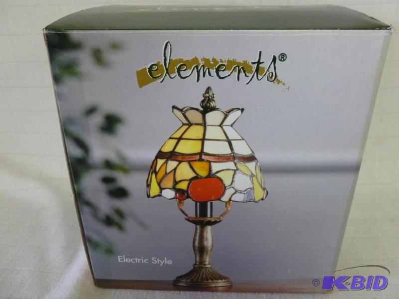 lot 125 image: Beautiful Elements Tiffany Style Fruit Electr...