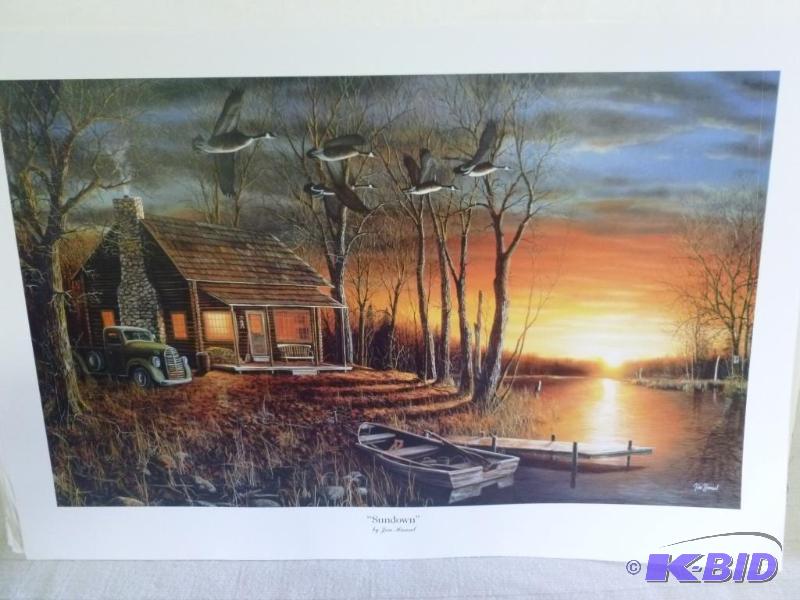 lot 138 image: Beautiful Jim Hansel " Sundown " Pr...