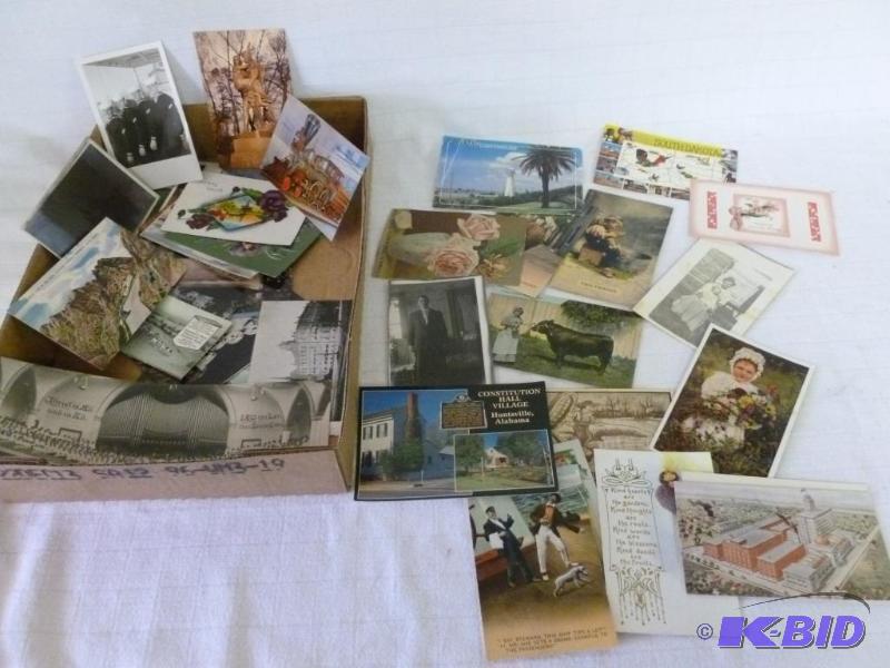 lot 181 image: Large lot of mixed antique and vintage postca...
