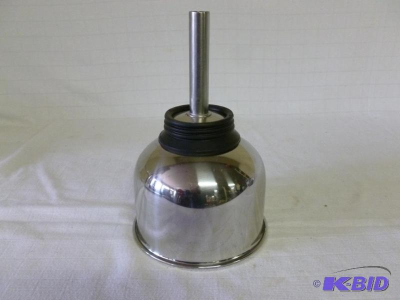 lot 192 image: Stainless steel funnel that measures 6 14&qu...