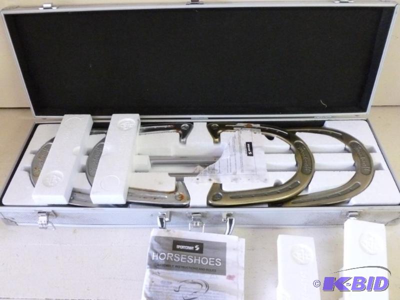 lot 235 image: Sportscraft chrome plated metal throwing hors...