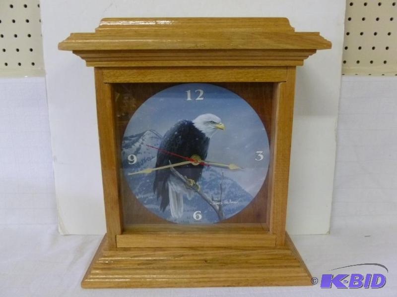 lot 246 image: Beautiful solid wood framed battery operated ...