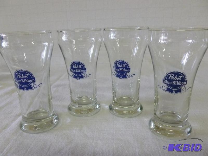 lot 273 image: A set of four matching Pabst Blue Ribbon beer...