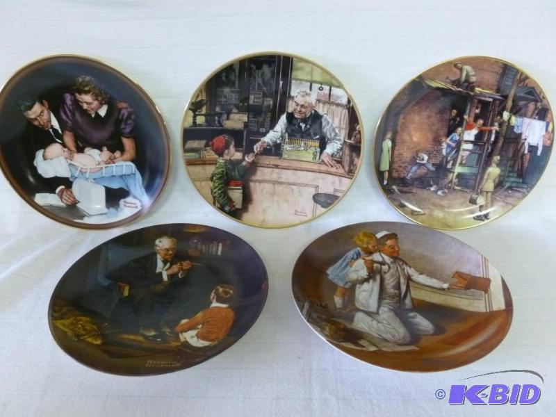 lot 284 image: Lot of five Edwin M. Knowles - Norman Rockwel...