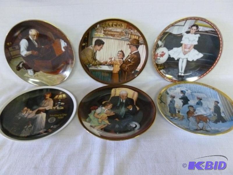 lot 285 image: Lot of six Edwin M. Knowles - Norman Rockwell...