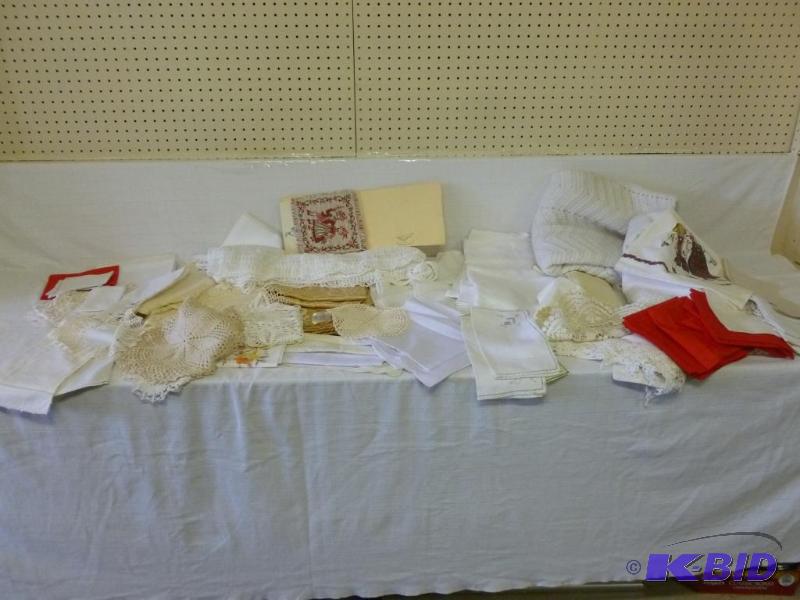 lot 296 image: Large lot of vintage embroidered fancy works ...