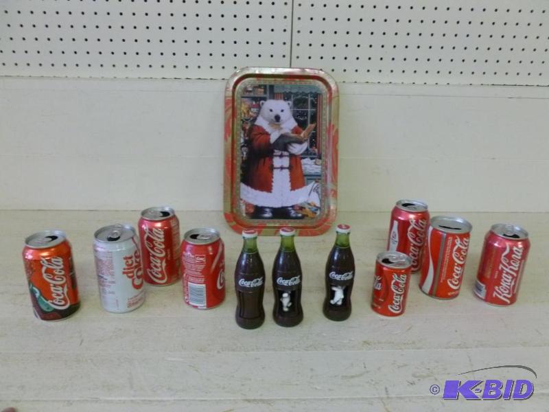 lot 60 image: Large Coca-Cola lot that includes several can...