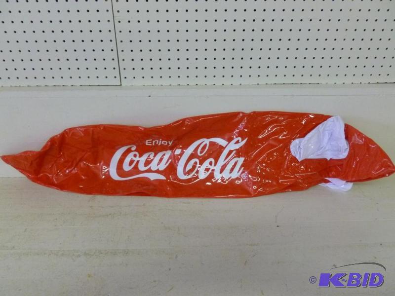 lot 72 image: Large Enjoy Coca-Cola beach inflatable, looks...