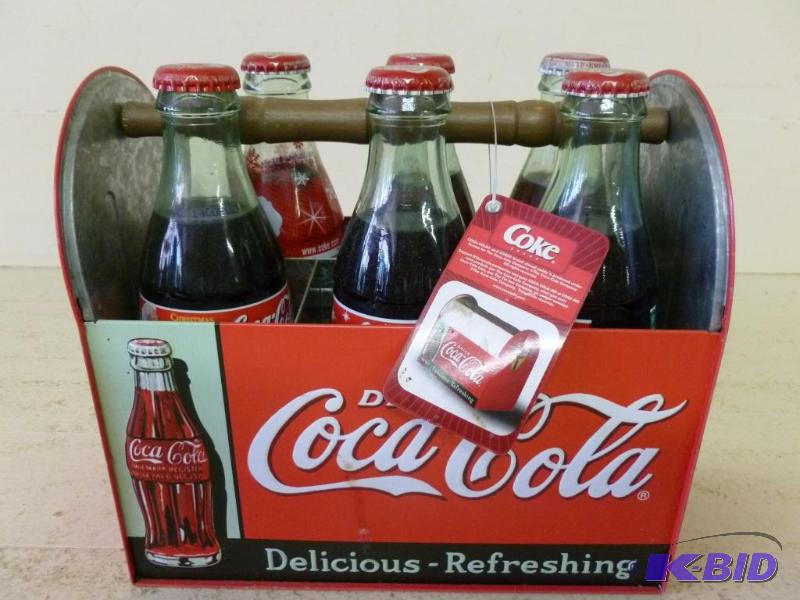 lot 78 image: Collectible Coca-Cola embossed galvanized ste...