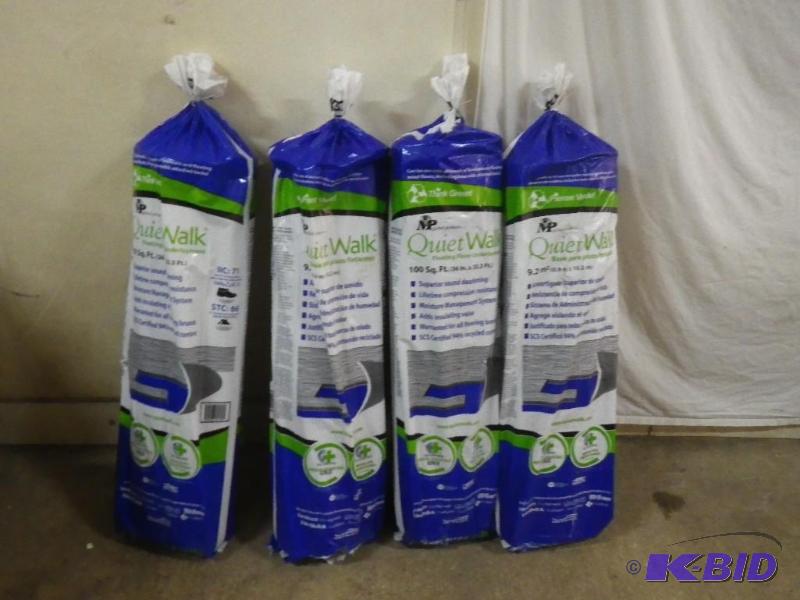 4 new rolls of 100 sq ft Quiet Walk underlaym...