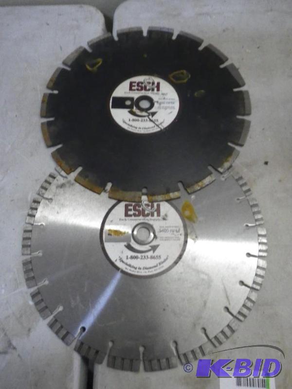 2 ESCH cement saw blades, look like new...