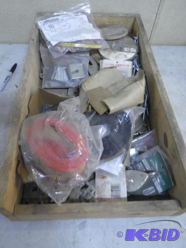 tote of fastners, hardware...