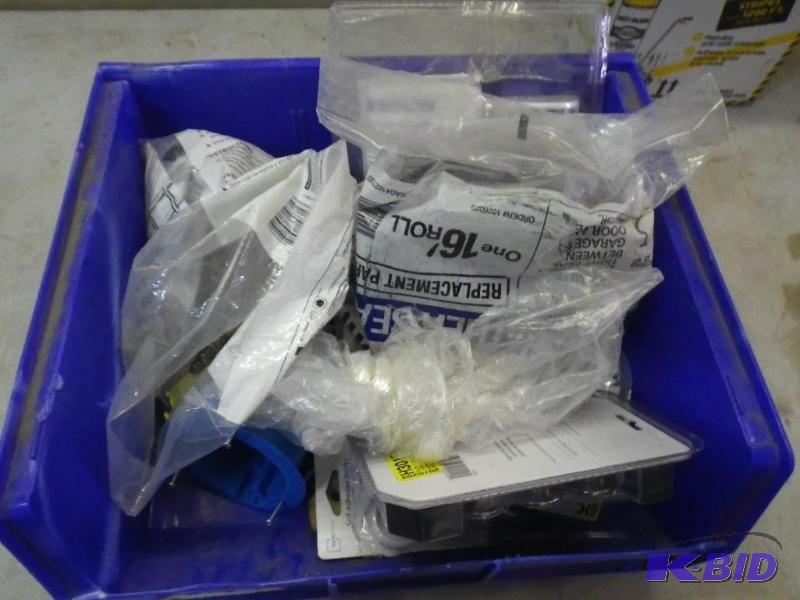 tote of hardware...