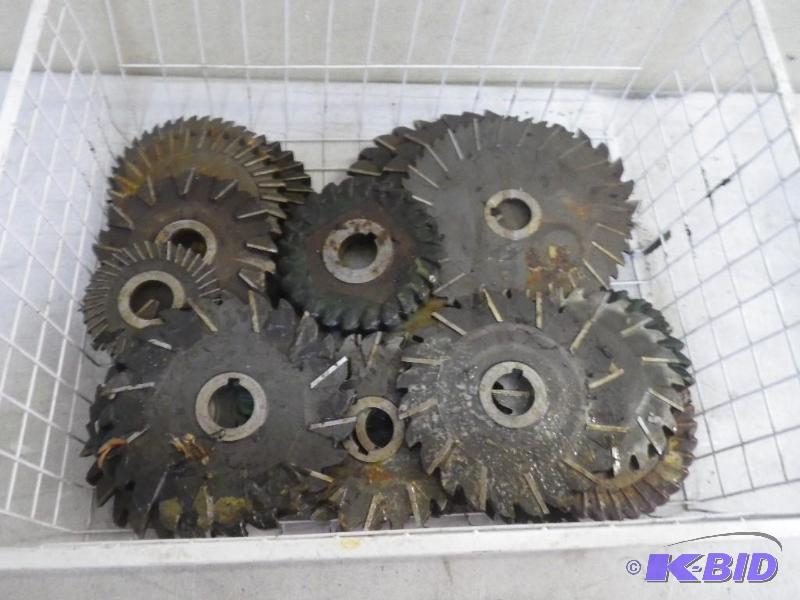 tote of new cutting wheels...