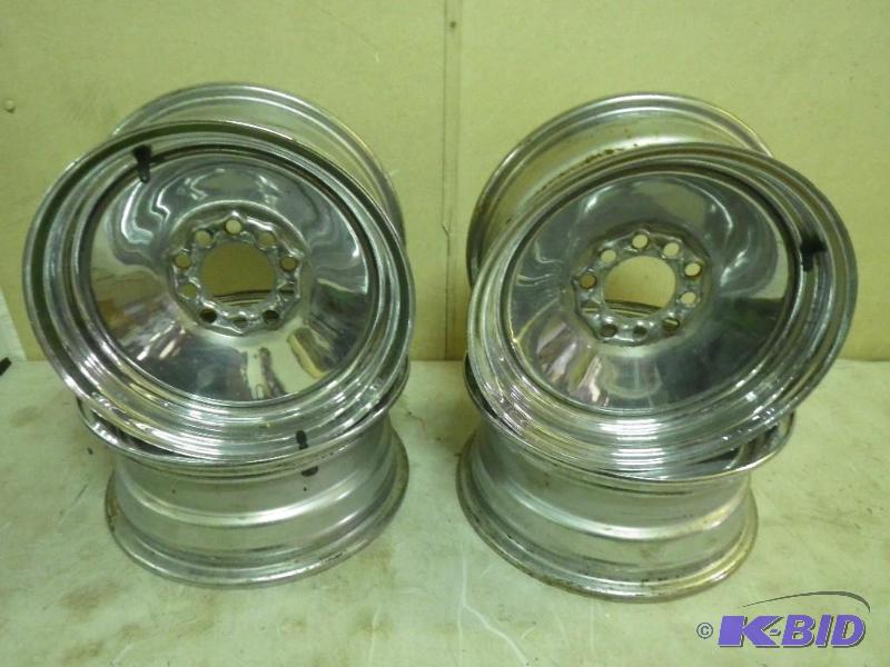 4 chrome wheels, multi bolt pattern, 14x6...