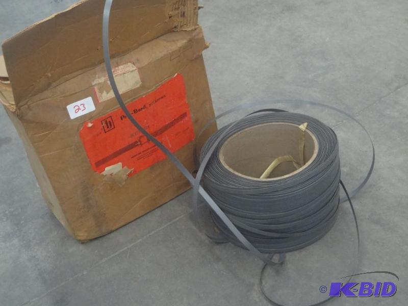 lot 22 image: Partial Spool Of Heavy Duty Poly-Band Strappi...