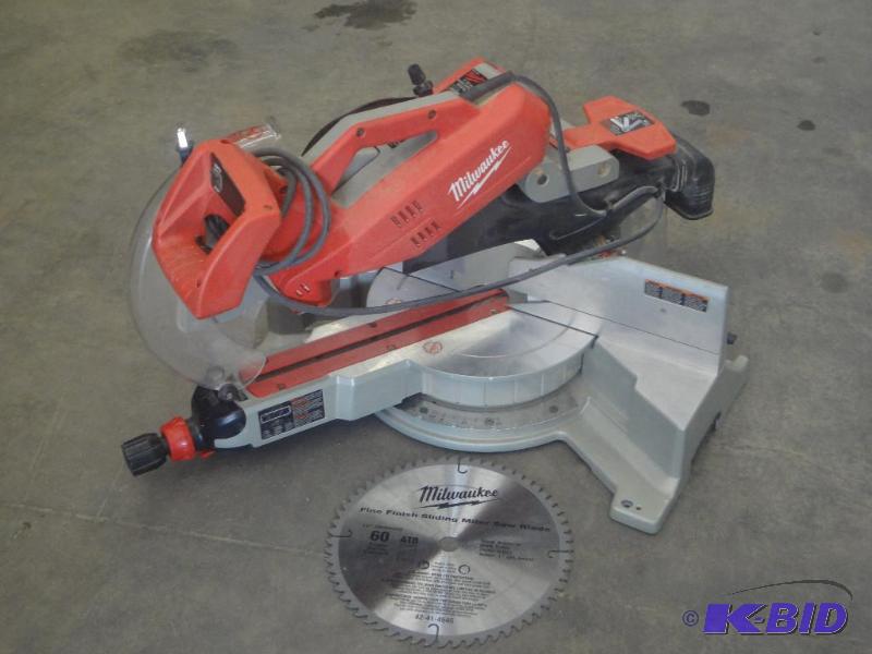 lot 42 image: Milwaukee 12" Sliding Compound Miter Saw...