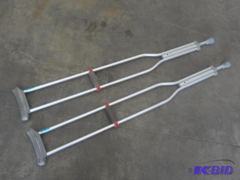 lot 57 image: Set Of Aluminum Crutches...