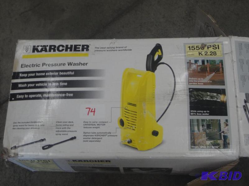 lot 74 image: Karcher Electric Pressure Washer...
