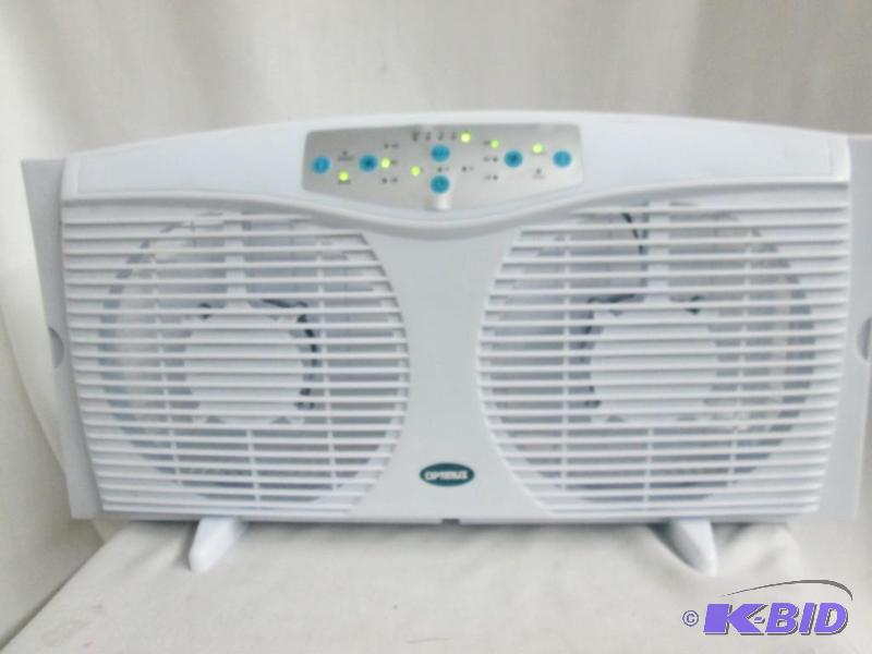 Optimus Electrically Reversible Twin Window Fan