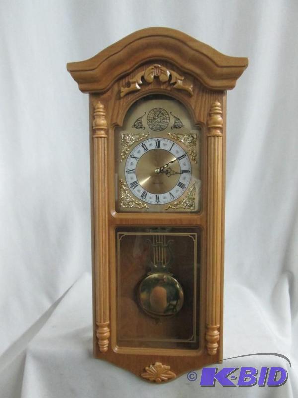 alcove Regulator Wall Clock - Oak