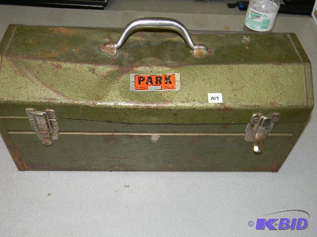 lot 107 image: Park grey tool box FULL of tools...