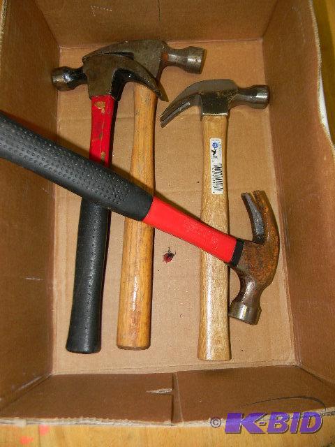 lot 108 image: Lot of 4 hammers...