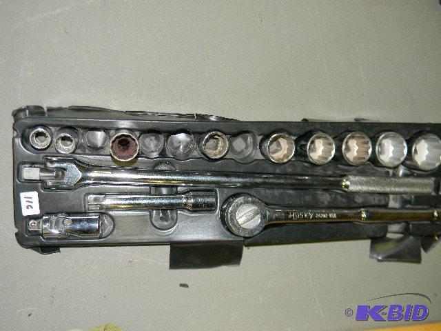 lot 116 image: 12" socket set - 9 sockets, 1 extension...