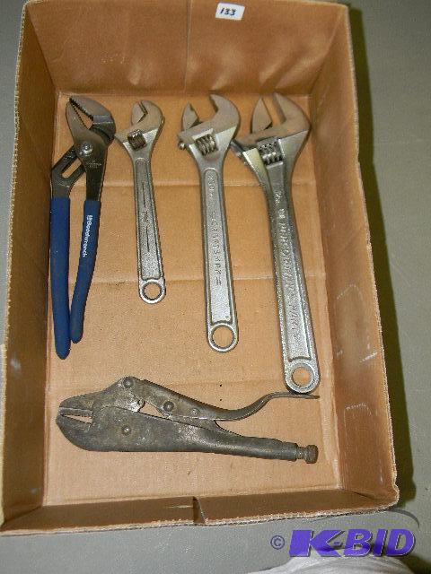 lot 133 image: Lot of misc. wrenches and pliers...