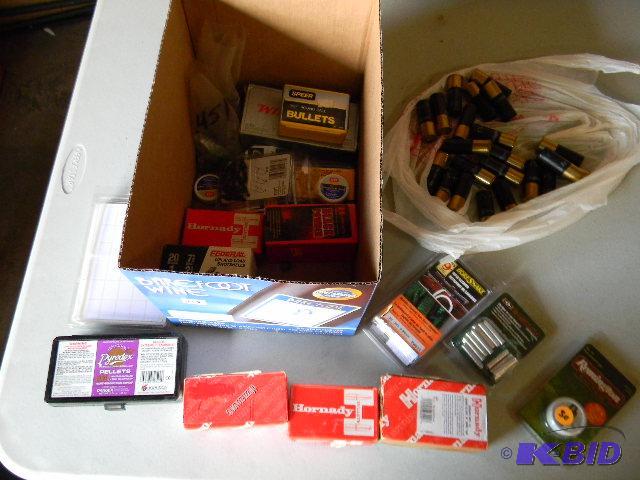 lot 158 image: Lot of misc. gun equipment - black powder, ri...
