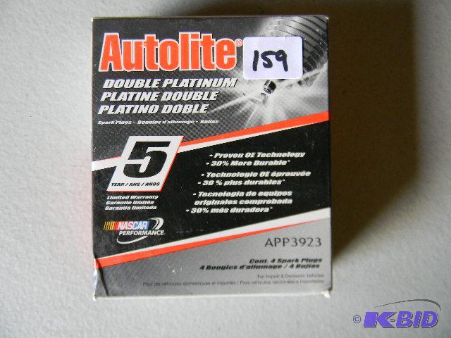 lot 159 image: NEW box of Autolite Double Platinum spark plu...